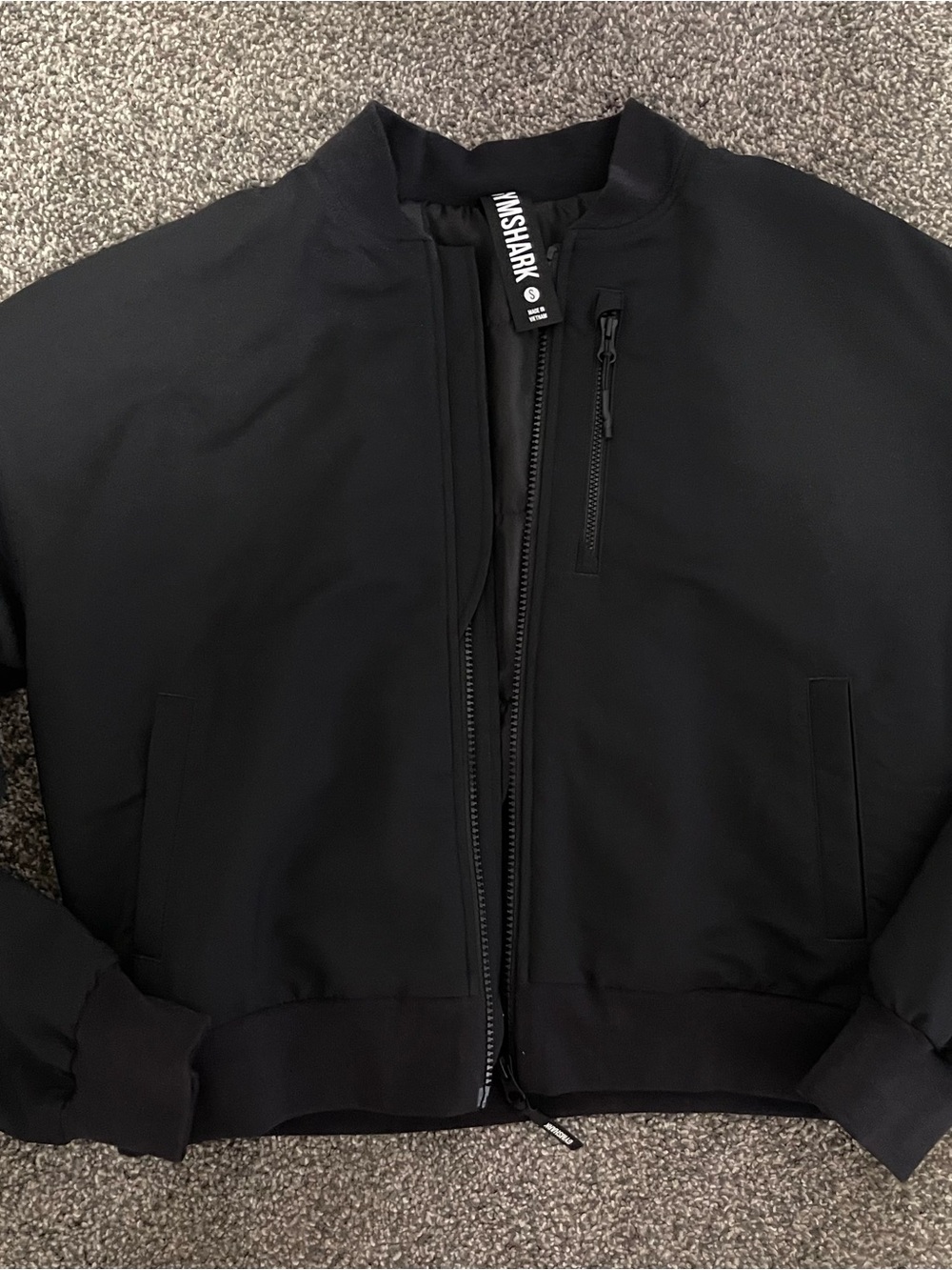 Gymshark Black cropped jacket